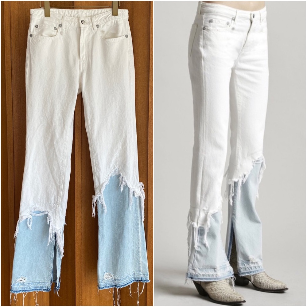 R13 | Vent Kick Double Shredded Jeans